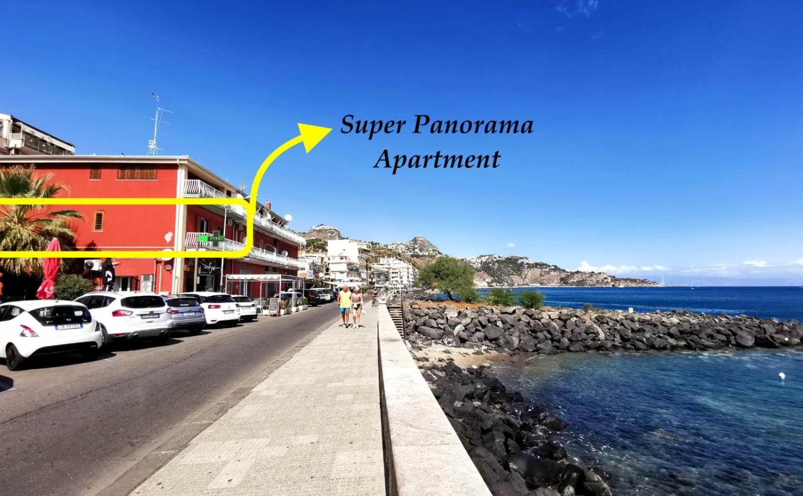 גיארדיני נאקסוס Super Panorama & Astonishing Apartment Seaview מראה חיצוני תמונה